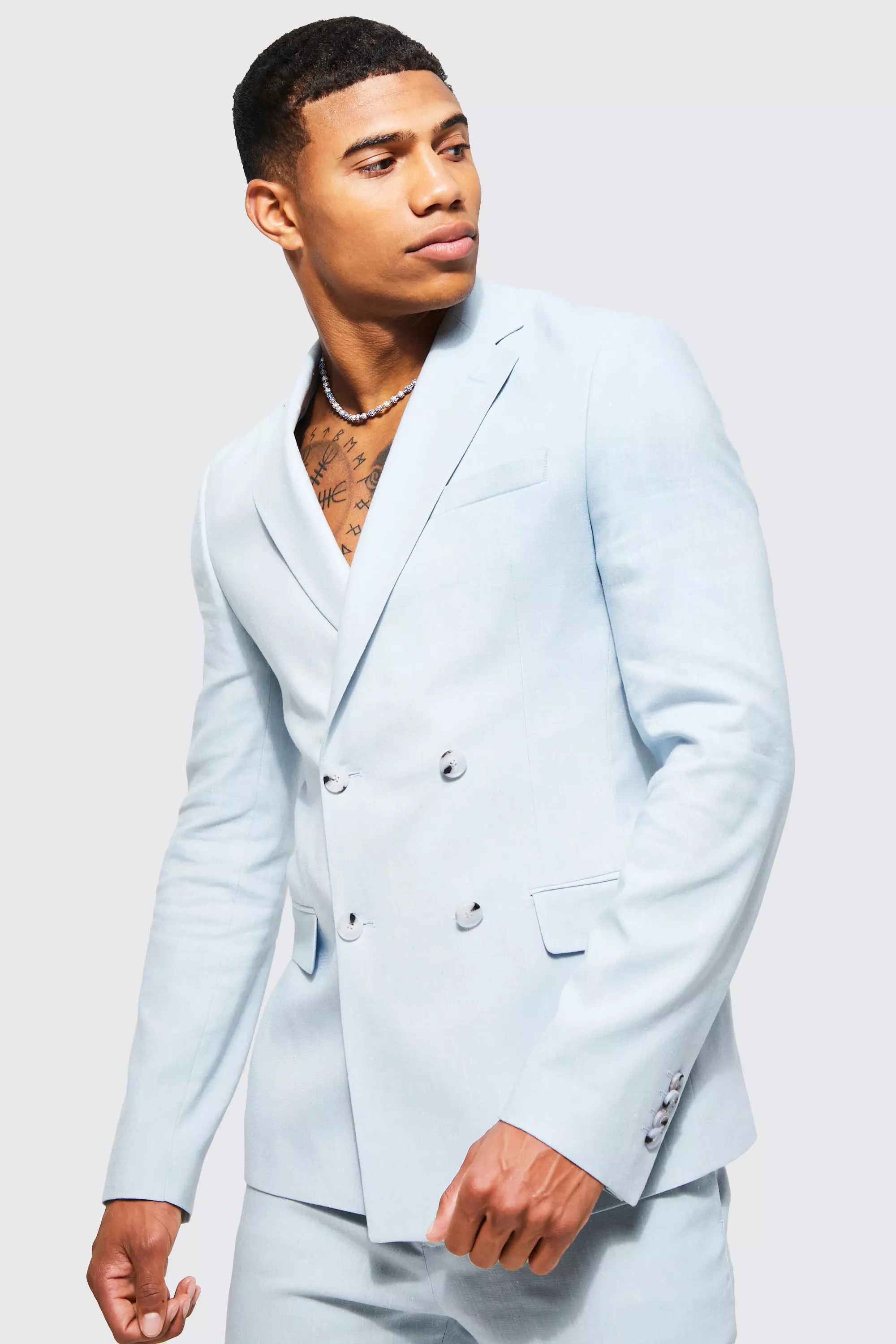 Baby blue suit on sale jacket